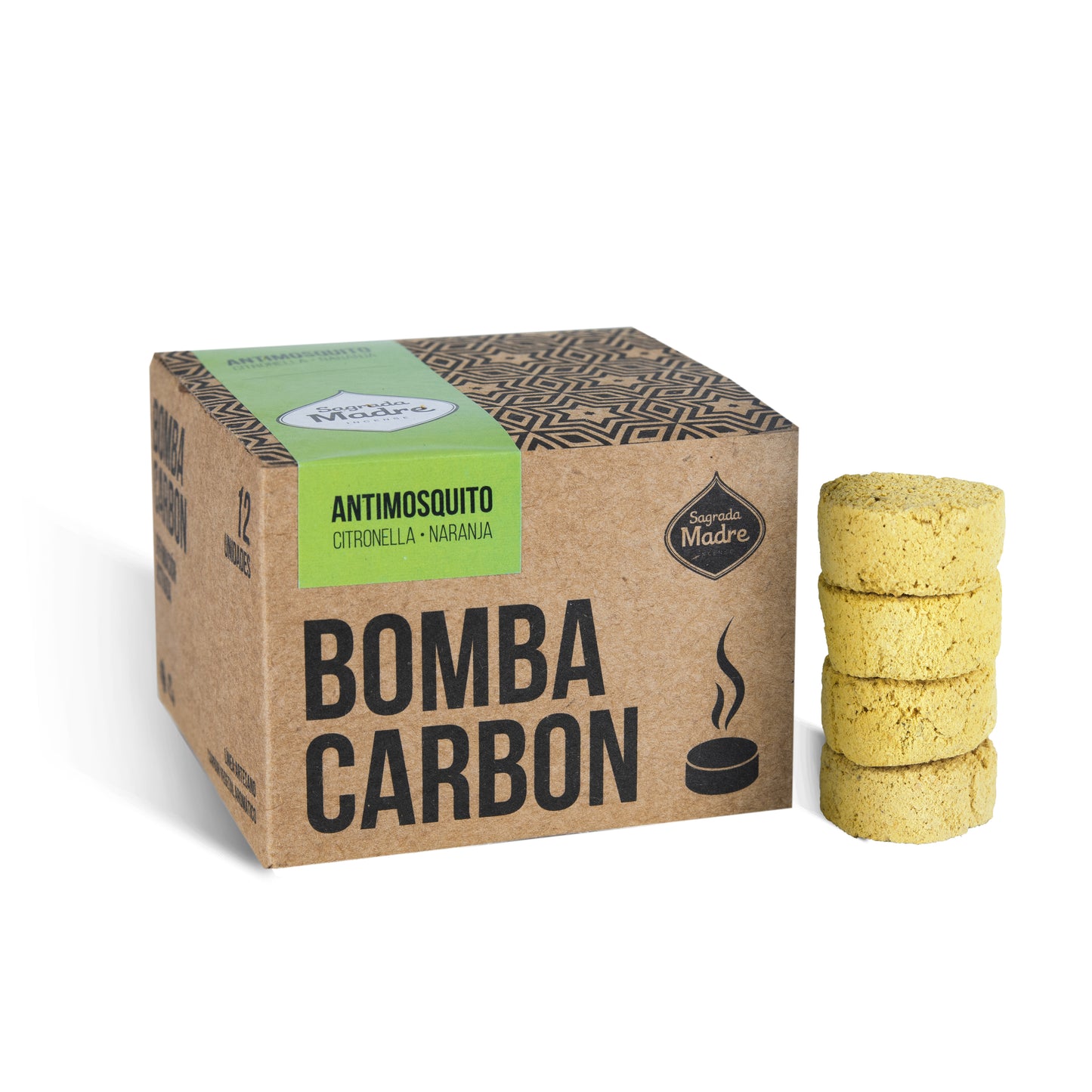 Bomba Carbón Citronella y Naranja